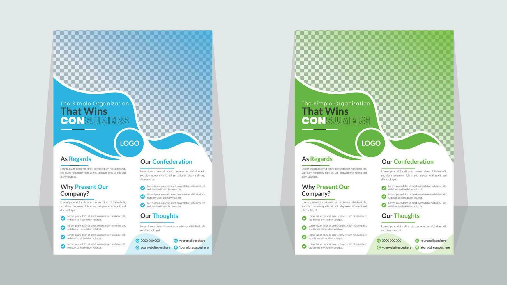 Business Flyer Template Design vector