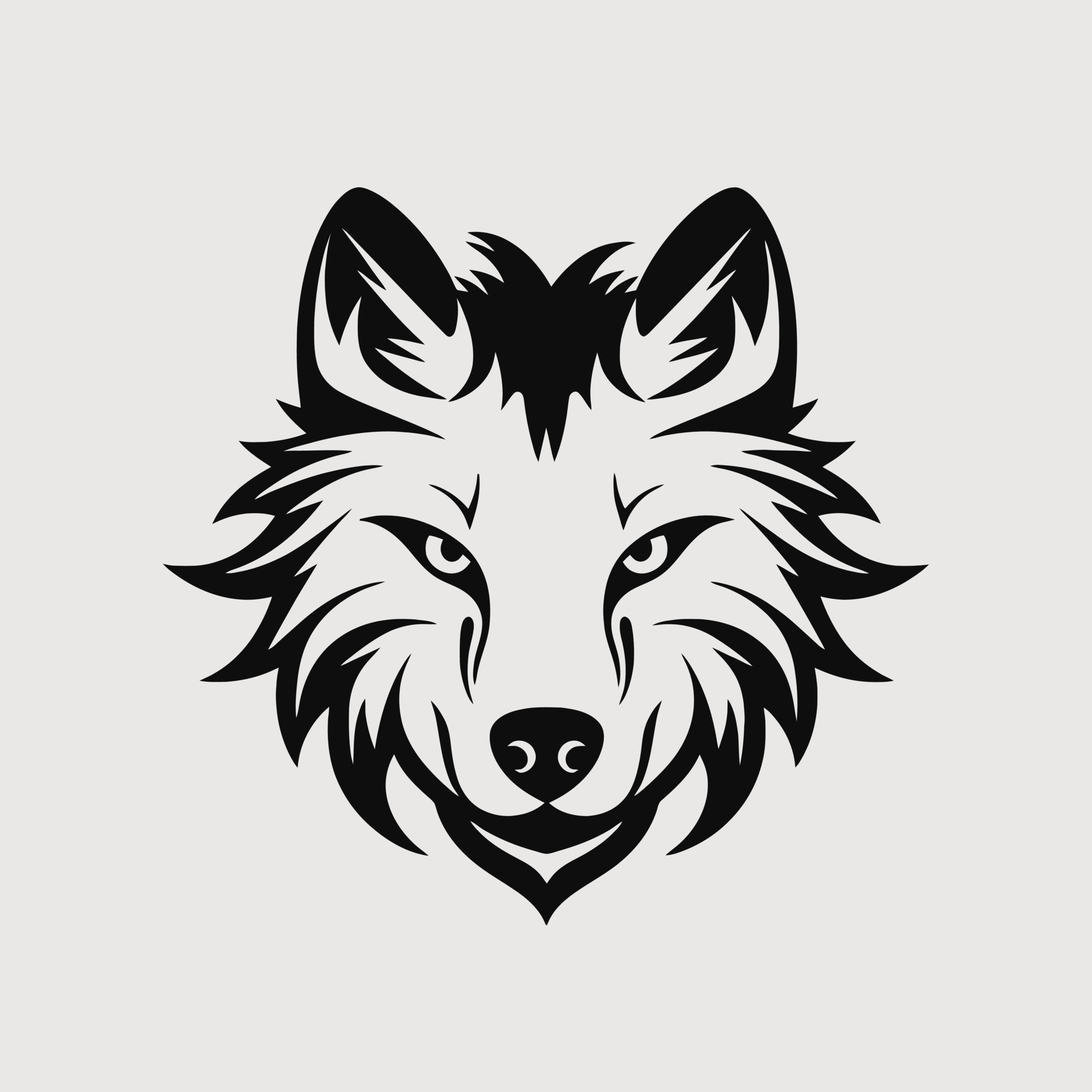 Wolf head logo vector - Animal Brand Symbol 24119025 Vector Art at Vecteezy