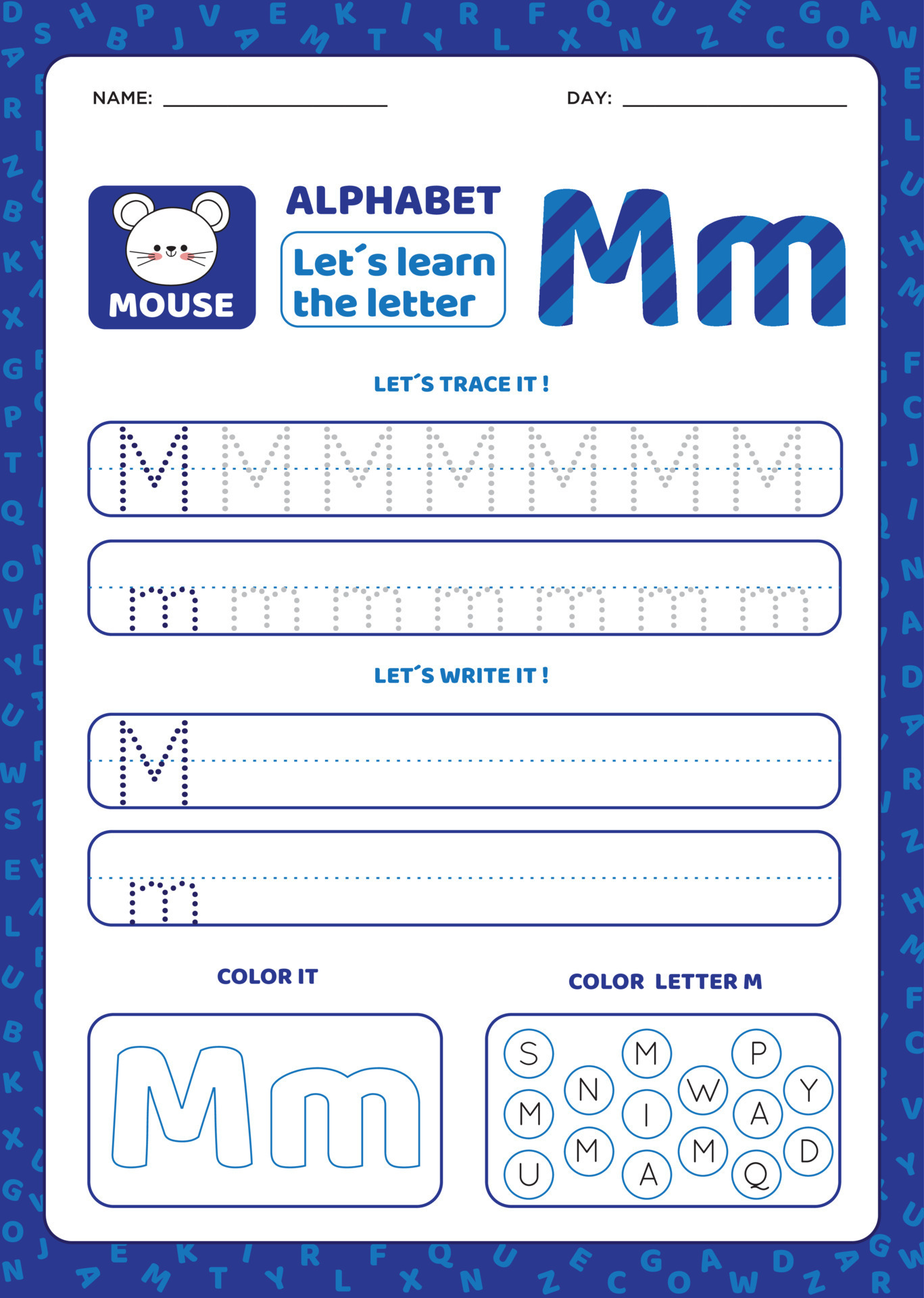 Letter M Handwriting Worksheet Free Printable Infoupdate org Letter M Handwriting Worksheet Free Printable Infoupdate org