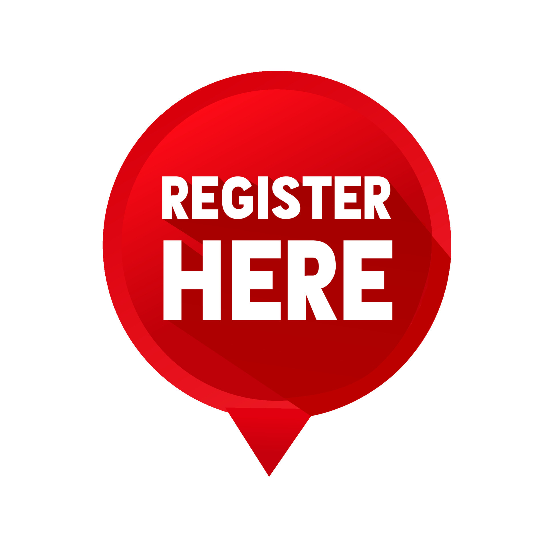 Register here banner template. speech bubble icon. Flat style vector  illustration. 24119736 Vector Art at Vecteezy