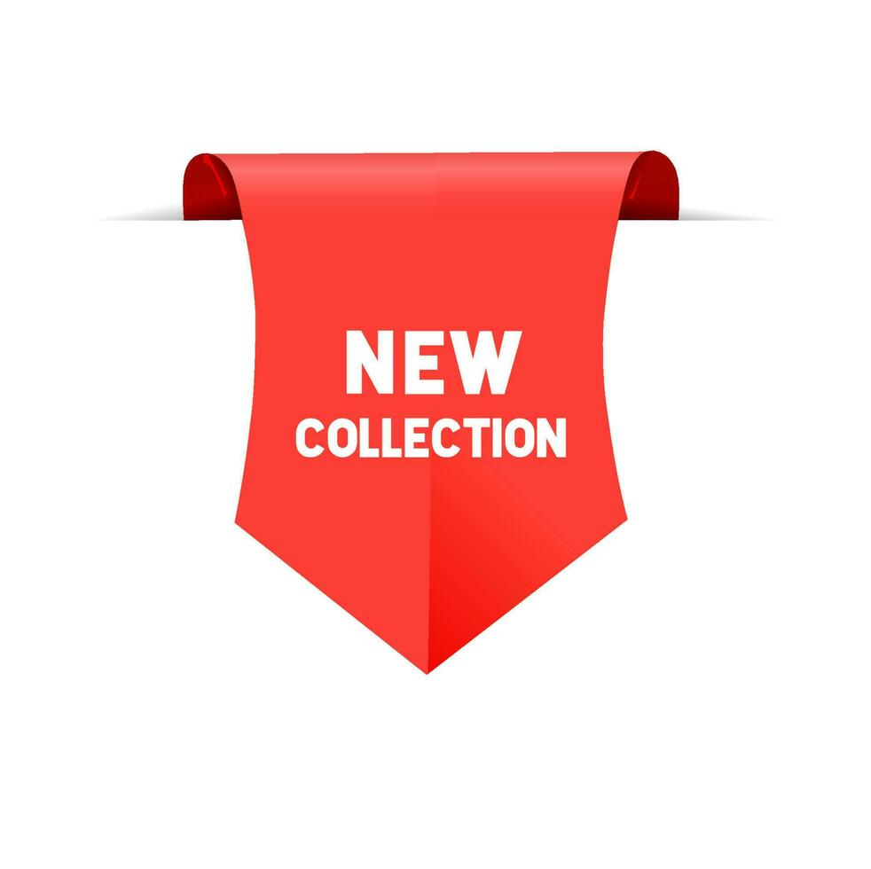 New Collection Label Icon. Design for social media, advertising design, banner, offer symbol. vector illustration.
