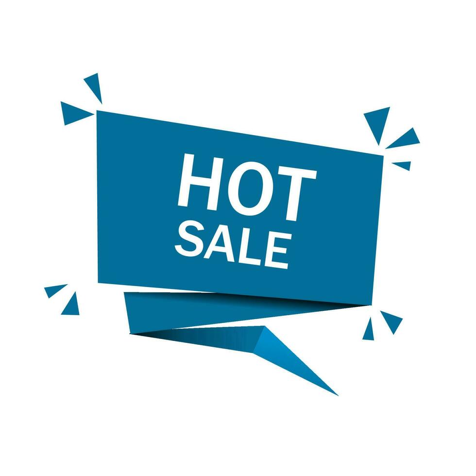 Hot sale banner design. Store badge icon. Sale of Special Offers, vector ilillustration.