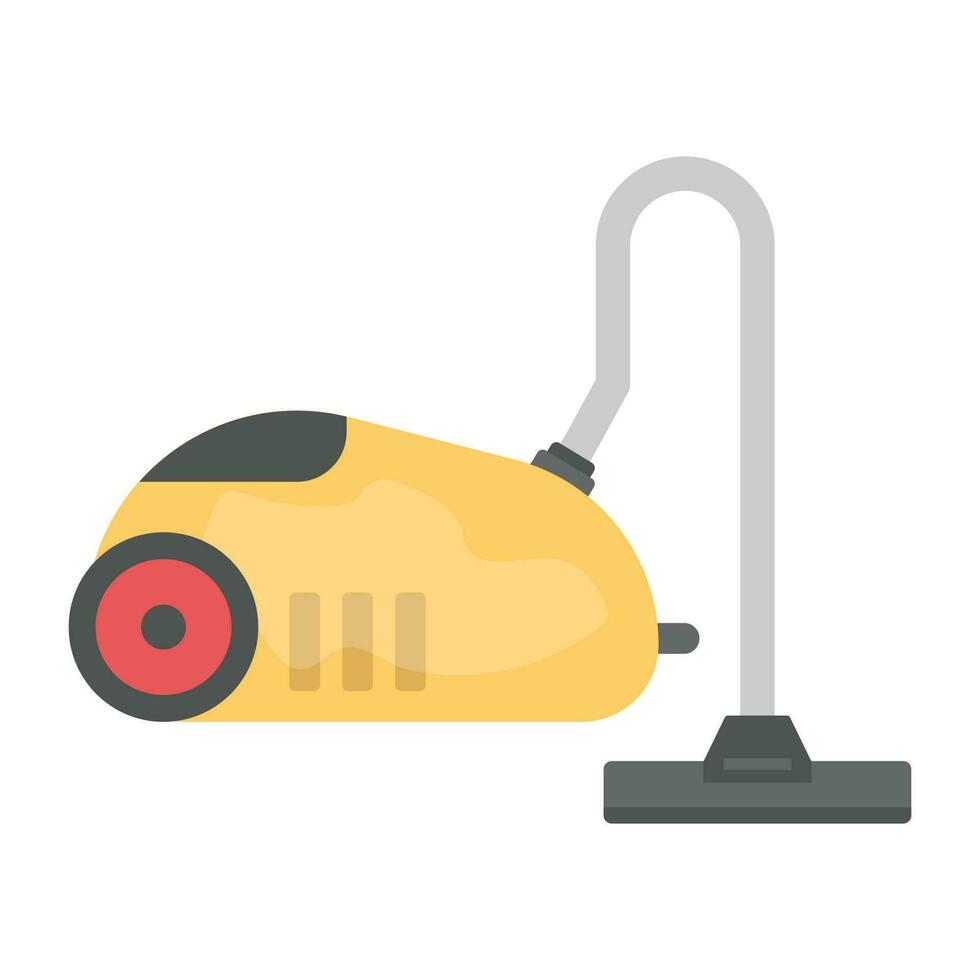 An electric cleaner with pipe to suck dust and a tank to store, this is vacuum cleaner icon vector