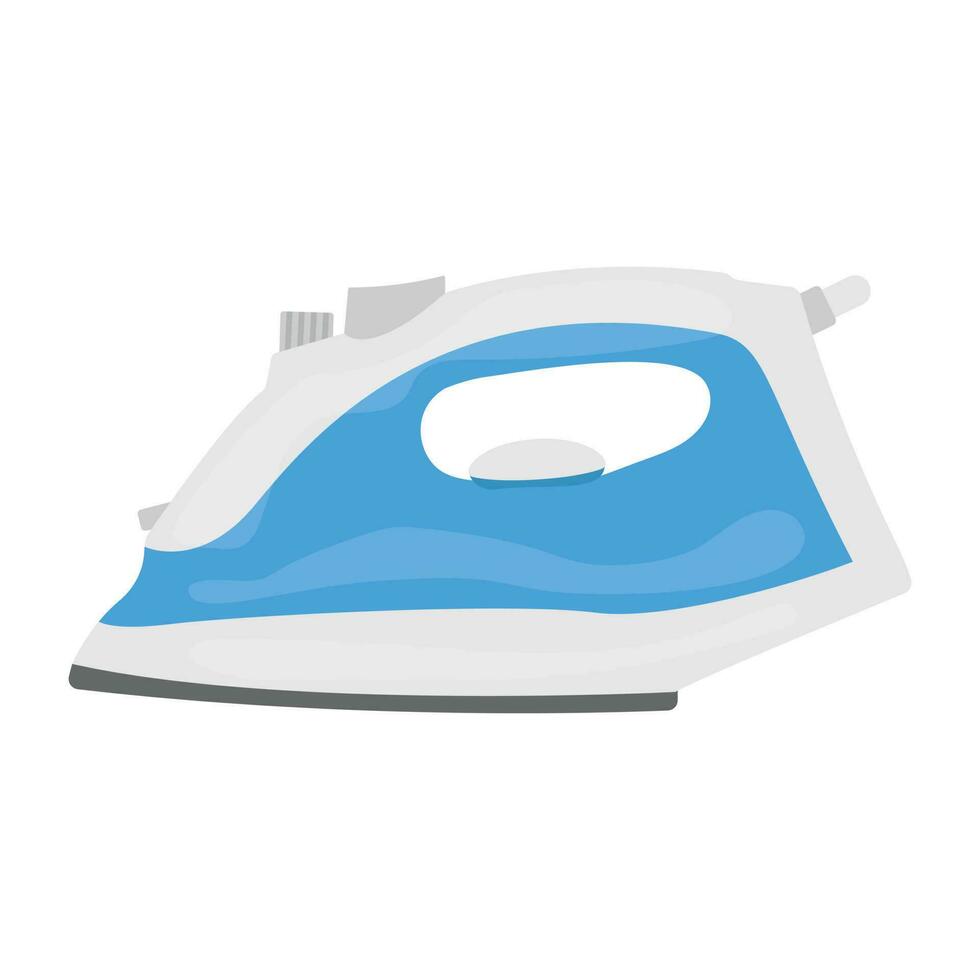 A water iron with button on it to spoof water drizzles commemorating for steam iron icon vector