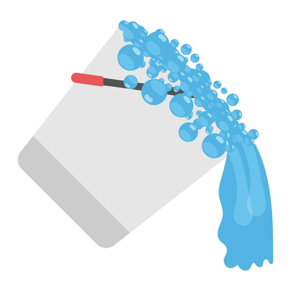 Water falling from a bucket denoting spilling water icon vector