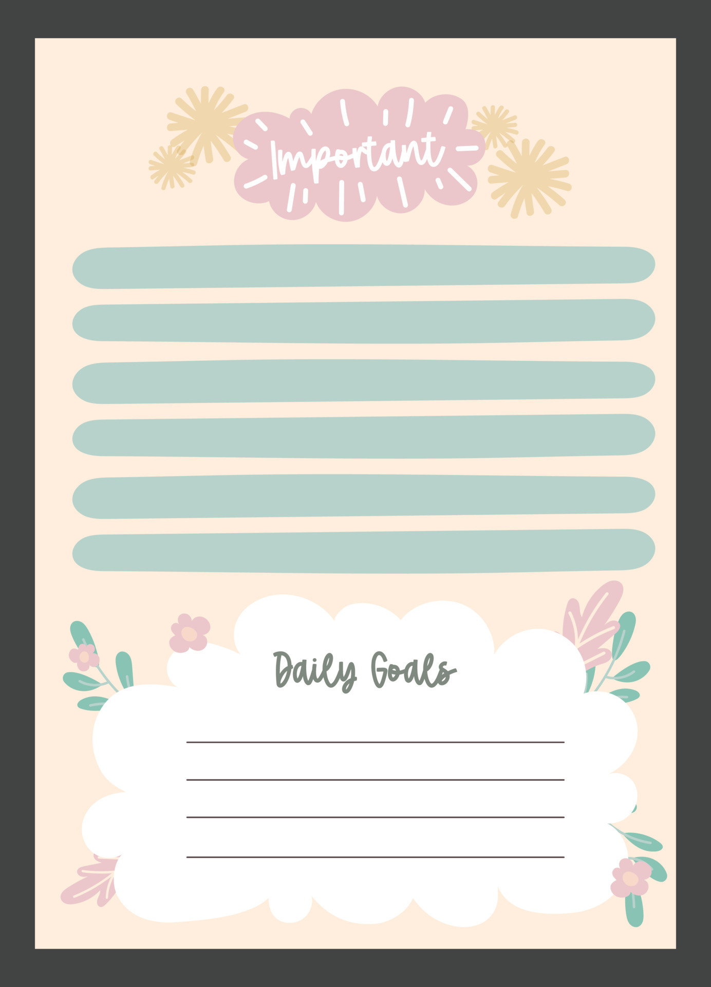 flat design vector bullet journal weekly monthly planner 24120779