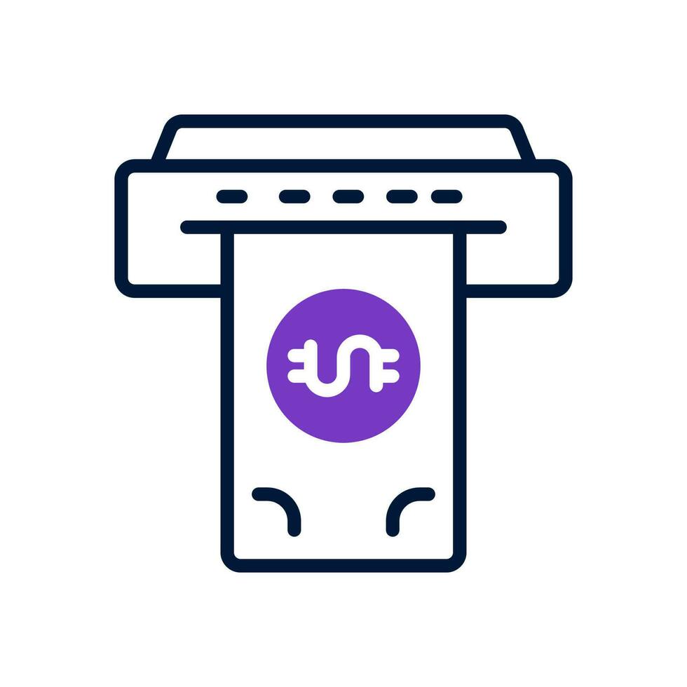 cash machine icon for your website, mobile, presentation, and logo design. vector