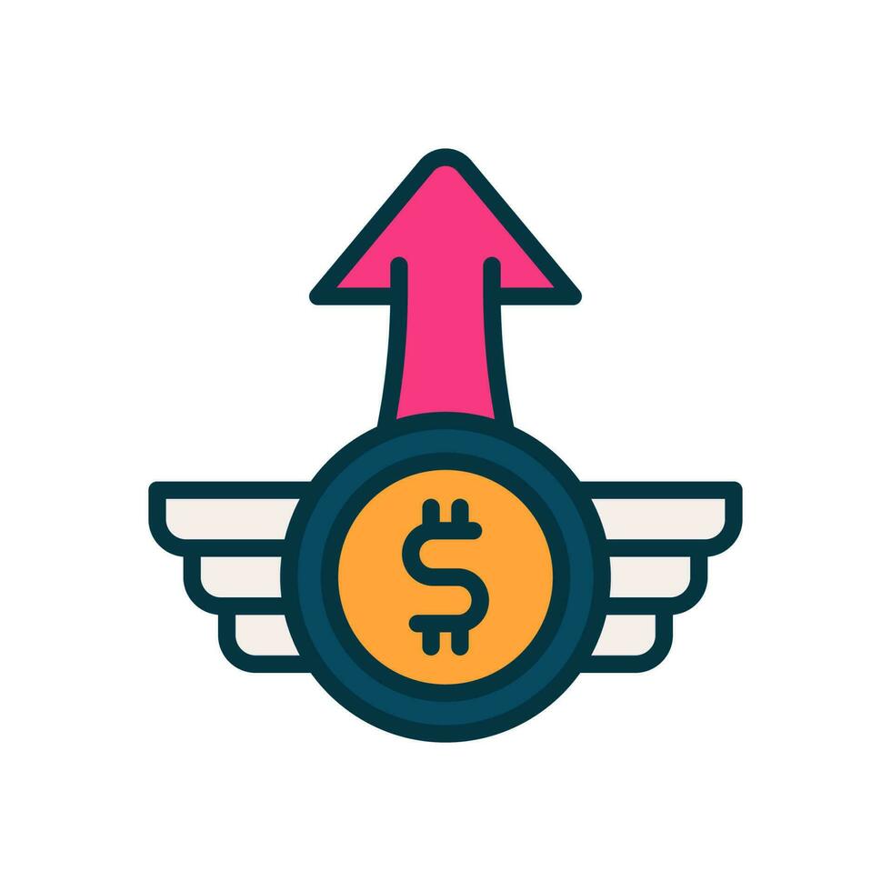 profit icon for your website, mobile, presentation, and logo design. vector