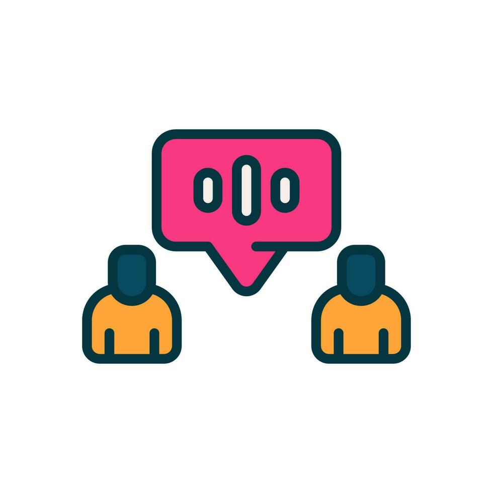 talking icon for your website, mobile, presentation, and logo design. vector