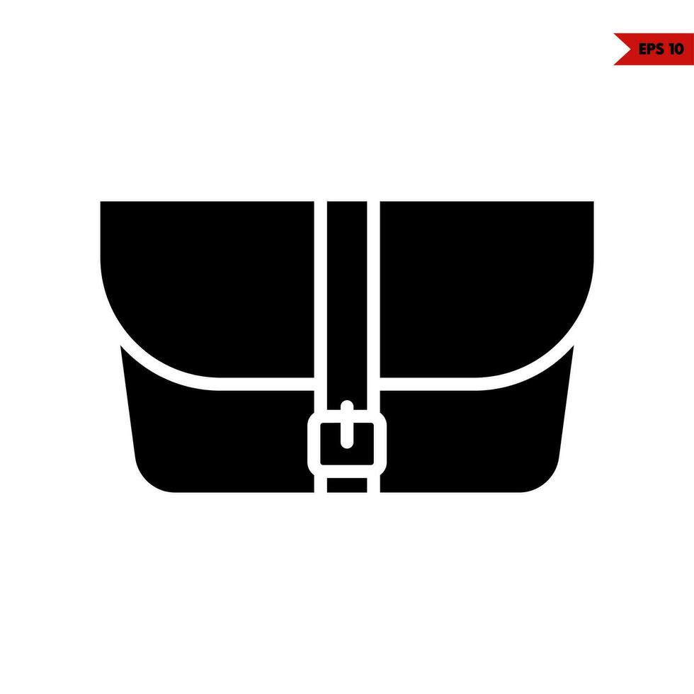 wallet glyph icon vector