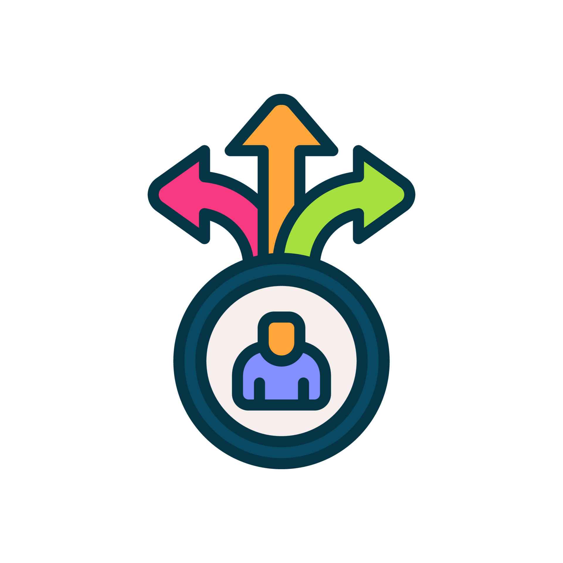 decision icon for your website, mobile, presentation, and logo design