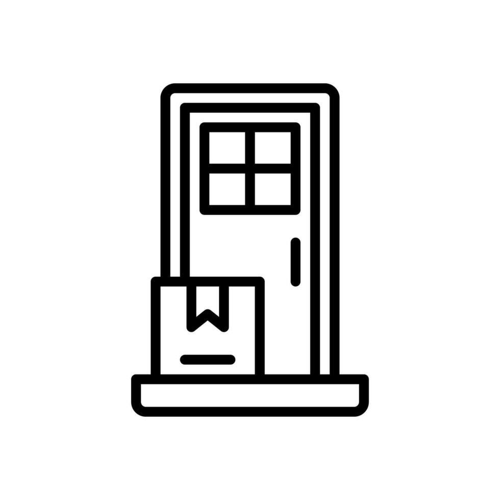 door delivery icon for your website, mobile, presentation, and logo design. vector