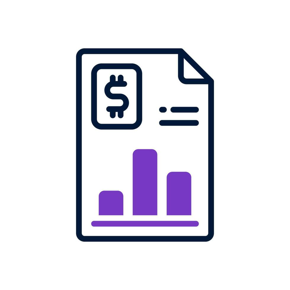 bank report icon for your website, mobile, presentation, and logo design. vector