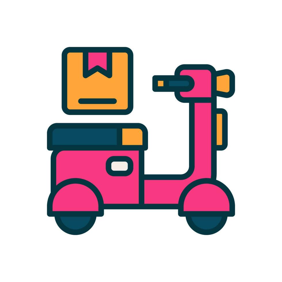 bike delivery icon for your website, mobile, presentation, and logo design. vector