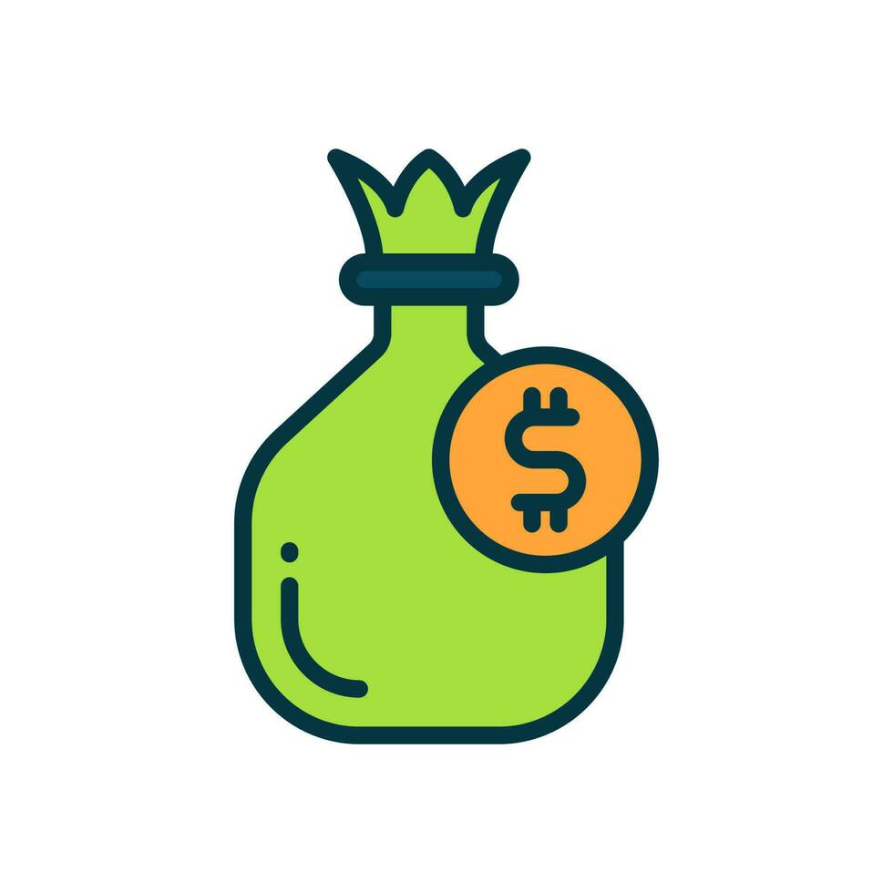 money bag icon for your website, mobile, presentation, and logo design. vector