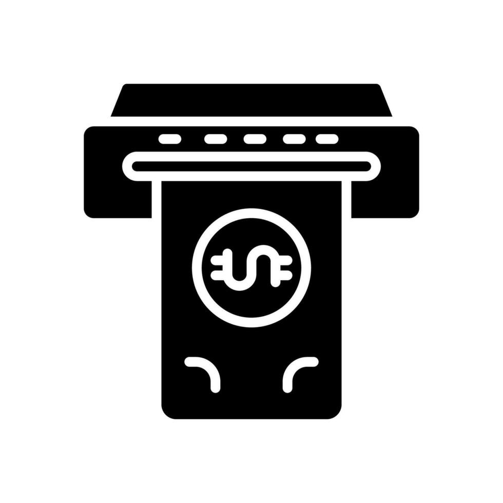 cash machine icon for your website, mobile, presentation, and logo design. vector