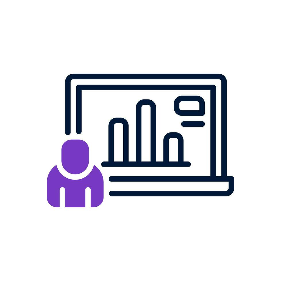 presentation icon for your website, mobile, presentation, and logo design. vector