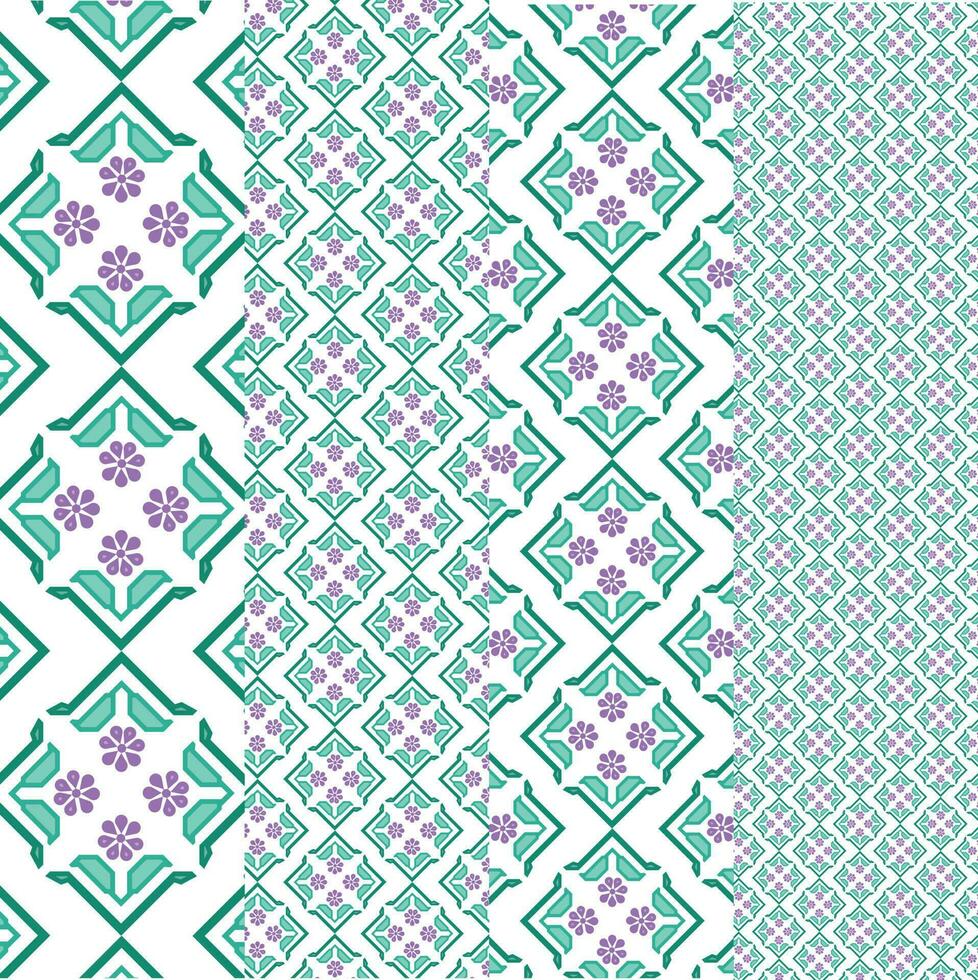 Flower pattern design vector art for clothing design