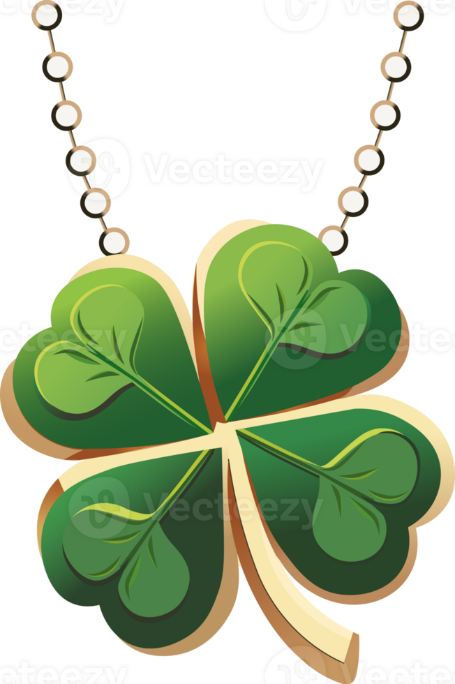 papier besnoeiing Klaver hanger of medaillon element. st patricks dag concept. png