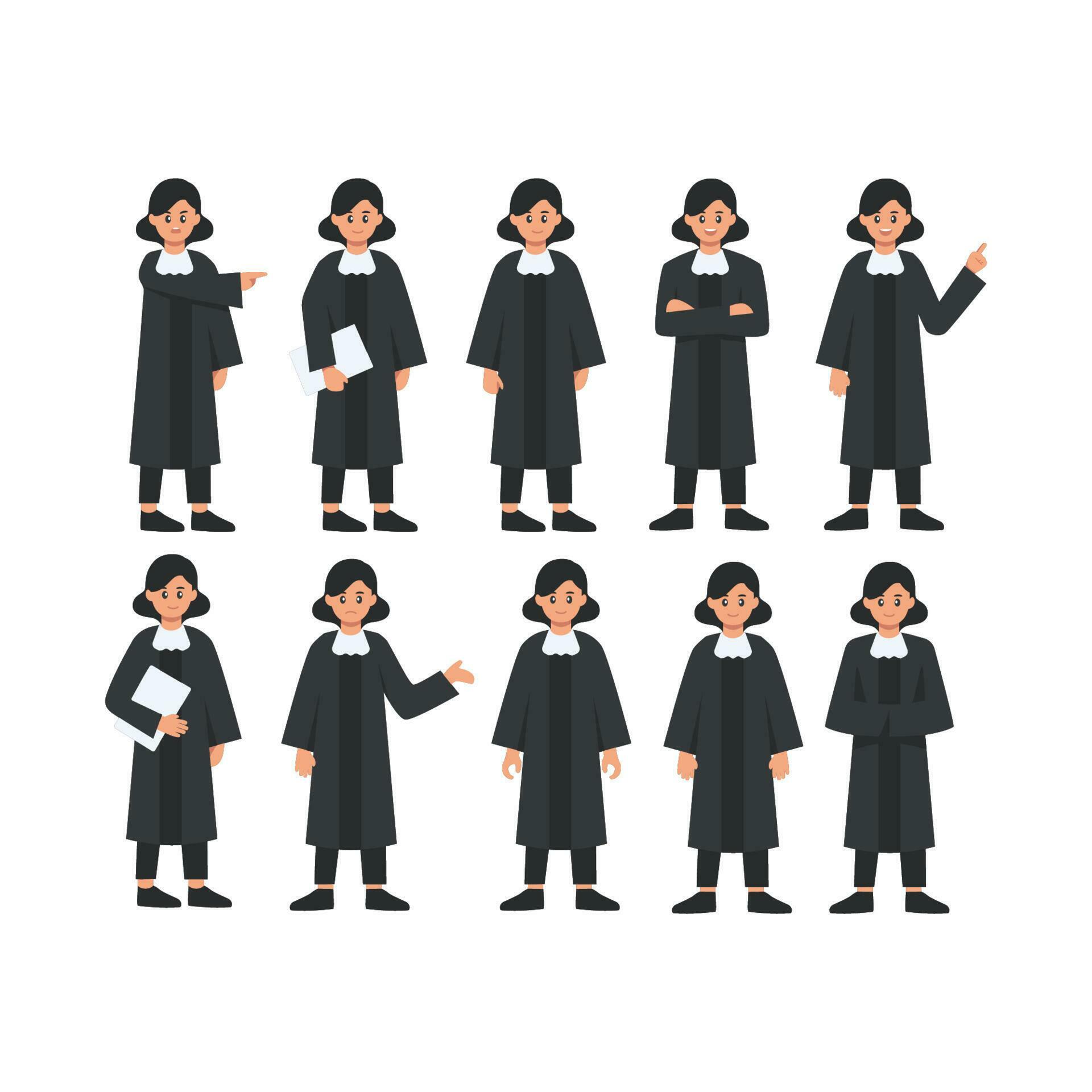 Female Judge Illustration 24122517 Vector Art at Vecteezy