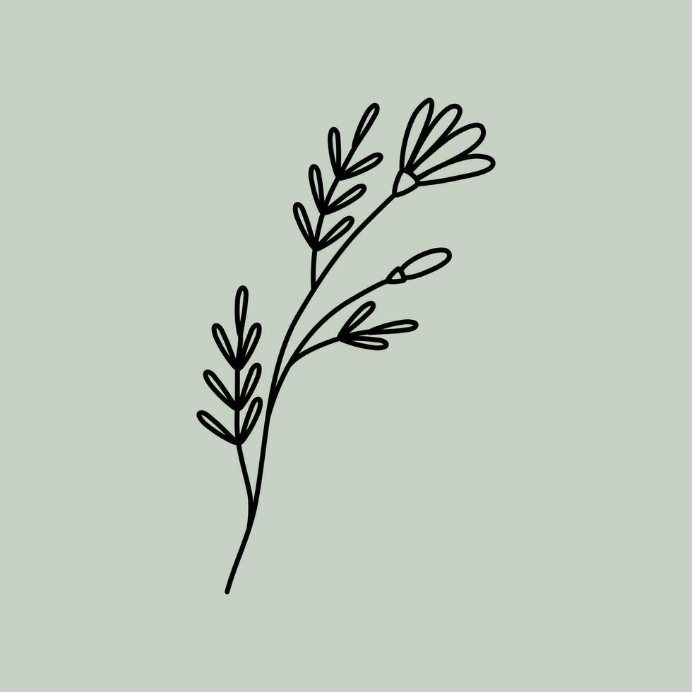 Line Art Floral vector