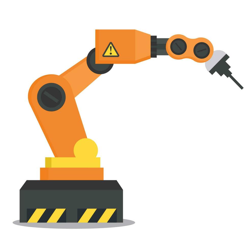 Robotic Arm Vector Design Flat art Illustration Free