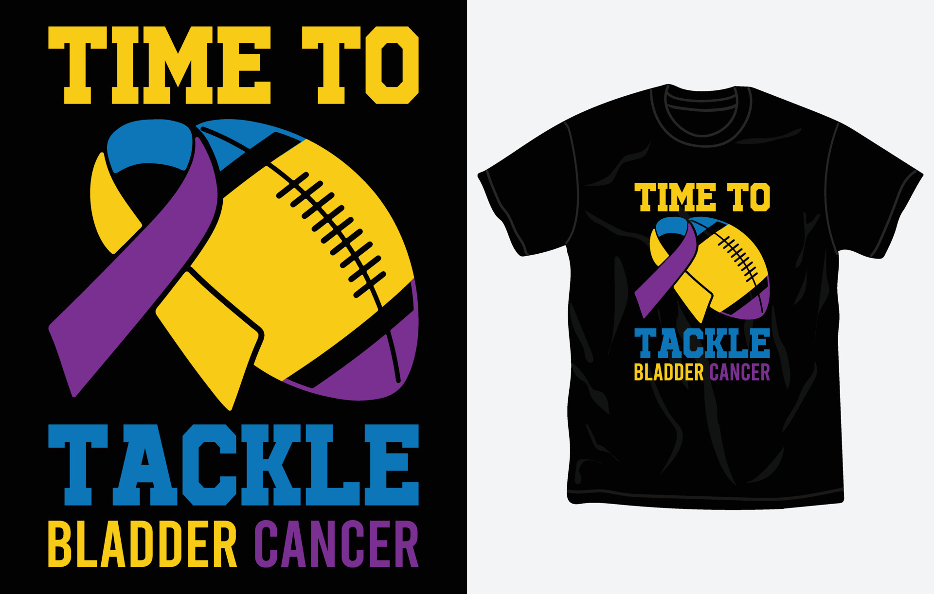 Bladder Cancer Awareness t-shirt design, quotes, Fight t-shirt