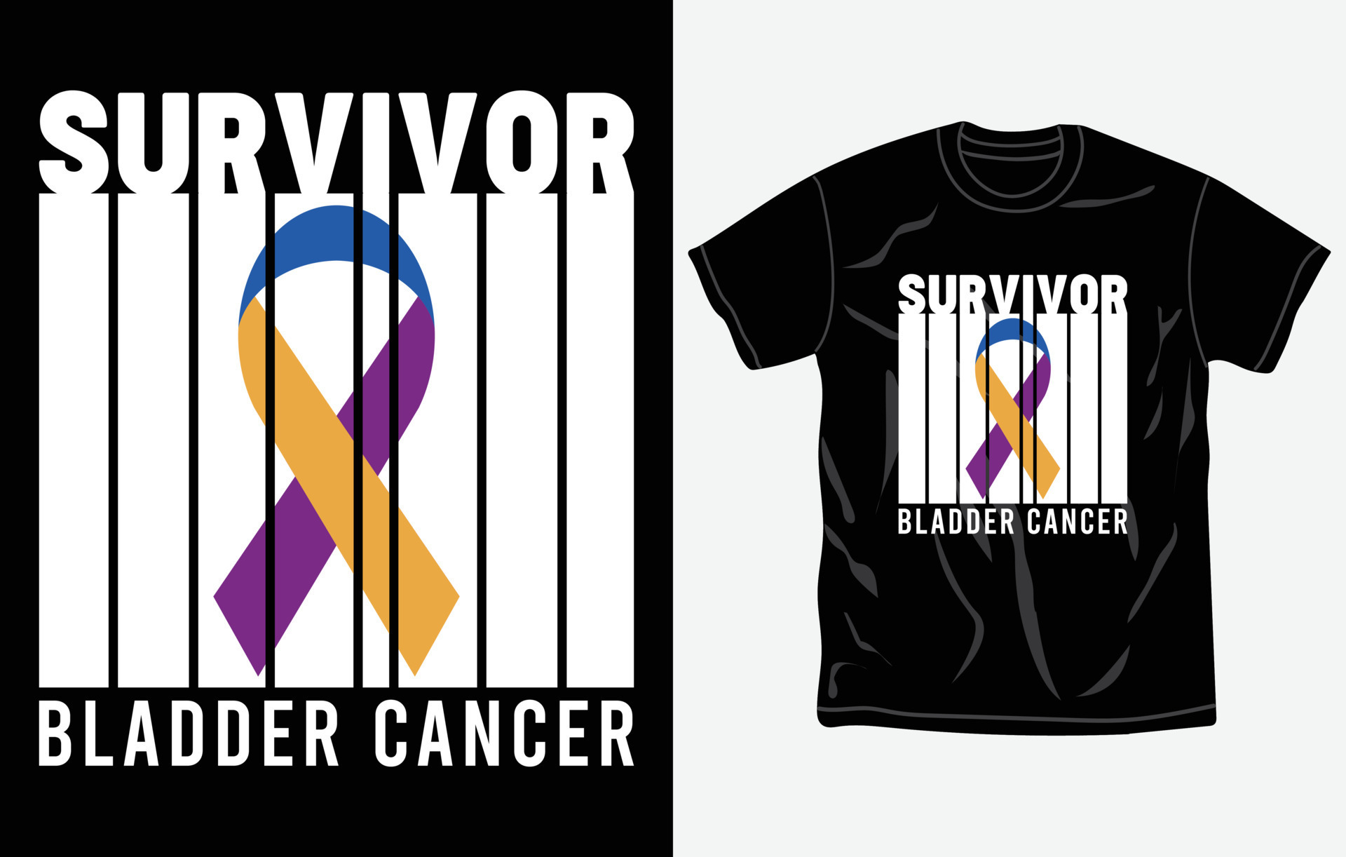 Bladder Cancer Awareness t-shirt design, quotes, Fight t-shirt