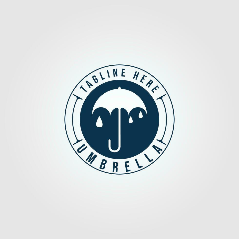 umbrella logo design icon and symbol, with emblem vector illustration design