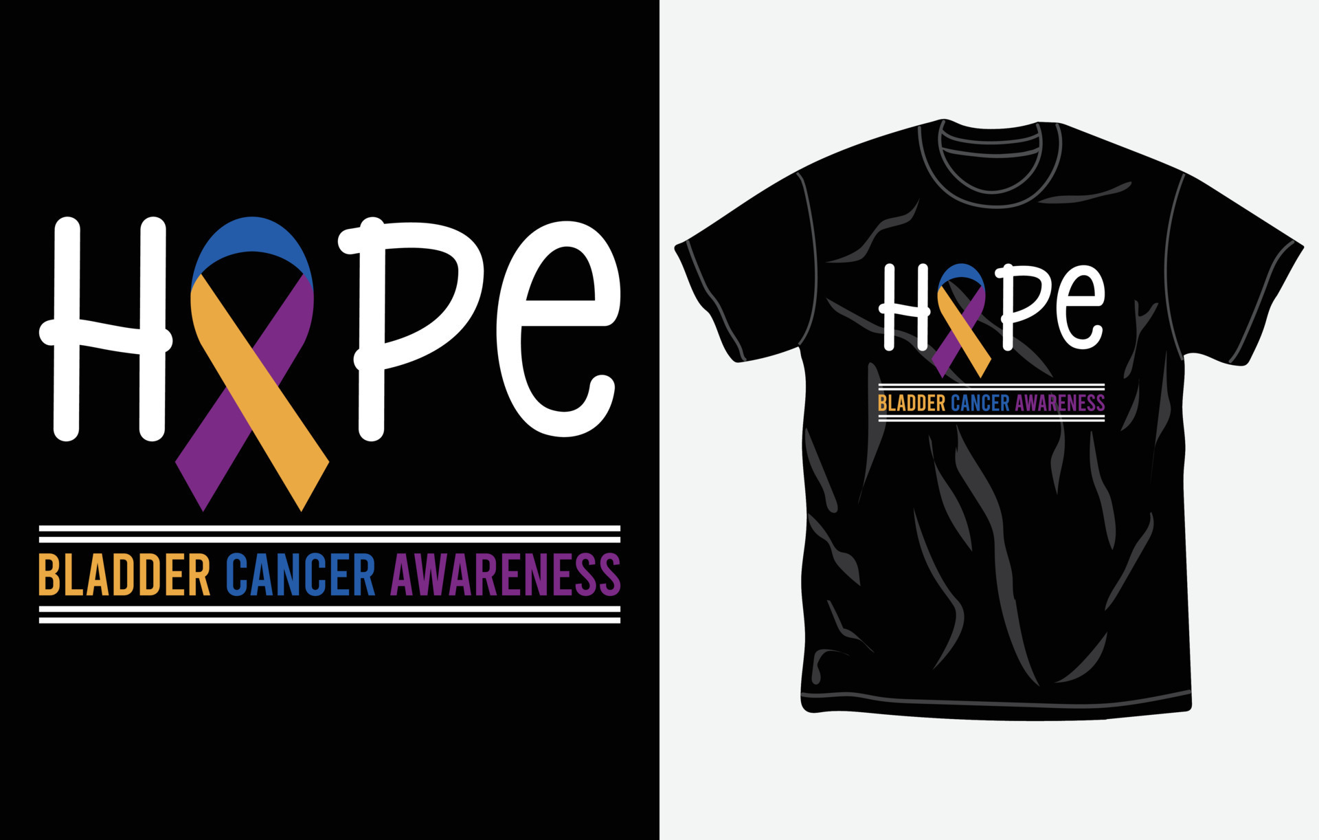 Bladder Cancer Awareness t-shirt design, quotes, Fight t-shirt
