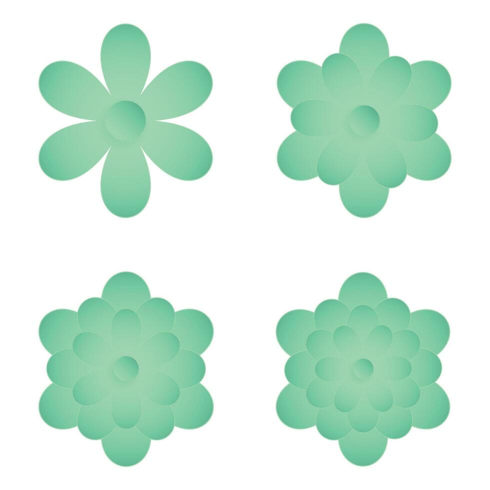 Flower, Element of floral paper cut. Paper cut of flower shape. Icon of valentine day, gift, ornament, love and spring symbol. Illustration of floral. vector