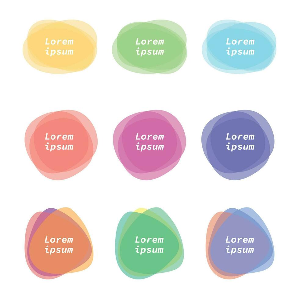 Colorful vector abstract circle, round frames, background. Vector abstract design elements.