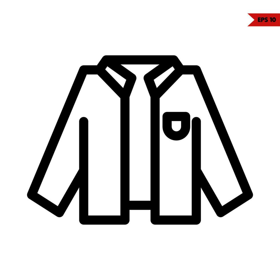 suit line icon vector