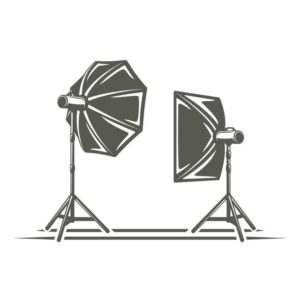 Photo studio element isolated on white background vector