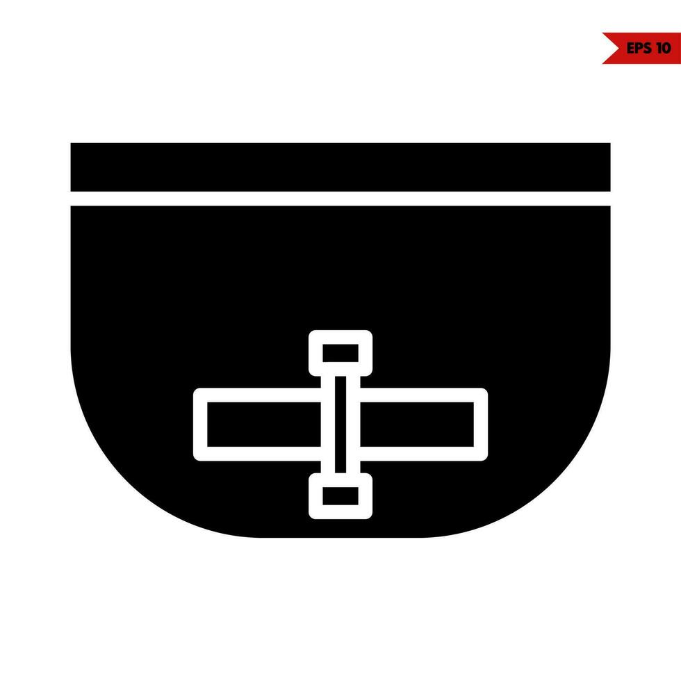 wallet glyph icon vector