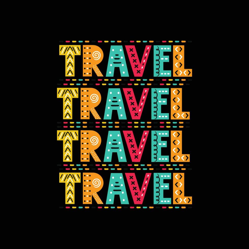 Travel typography, Text for happy summer vector