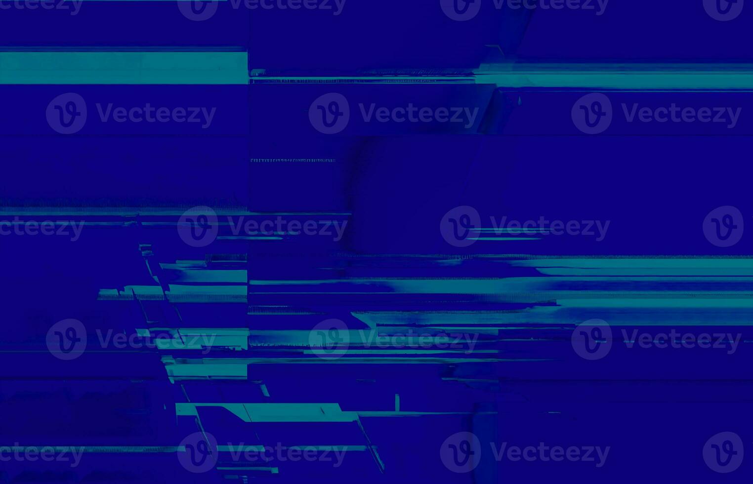 Minimalistic Abstractions Dark Blue and Sky Blue Color Scheme with Abstract Glitch Effects for Modern Digital and Print Design photo