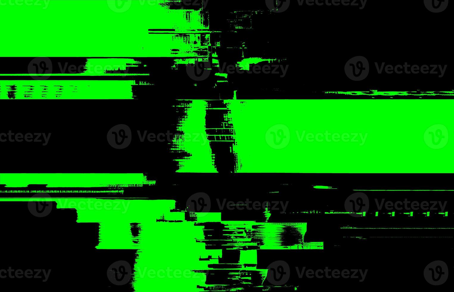 Electricity in Motion Glitchy Matrix with Bright Green and Black Distorted Textures, Neon Light Trails, Technical Difficulties, and Gritty Grunge Aesthetic for Digital and Print Design photo