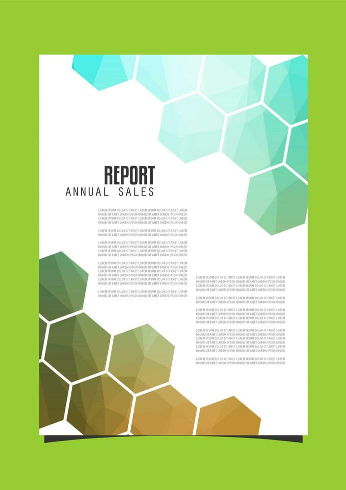 Annual report cover vector