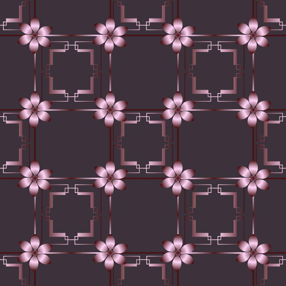 Art deco seamless pattern. Luxury geometric nouveau wallpaper, elegant classic retro ornament. Vector abstract