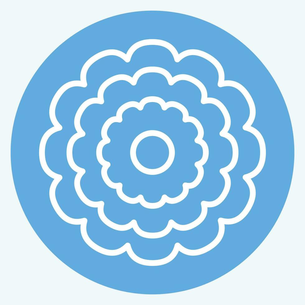 Icon Calendula. related to Flowers symbol. blue eyes style. simple design editable. simple illustration vector