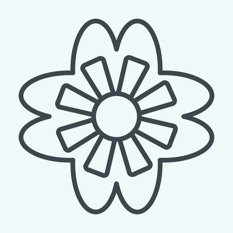 Icon Violet. related to Flowers symbol. line style. simple design editable. simple illustration vector