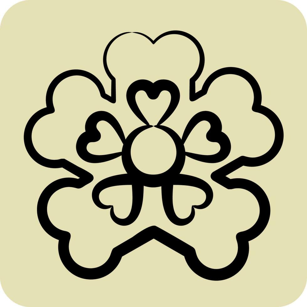 icono primavera. relacionado a flores símbolo. mano dibujado estilo. sencillo diseño editable. sencillo ilustración vector