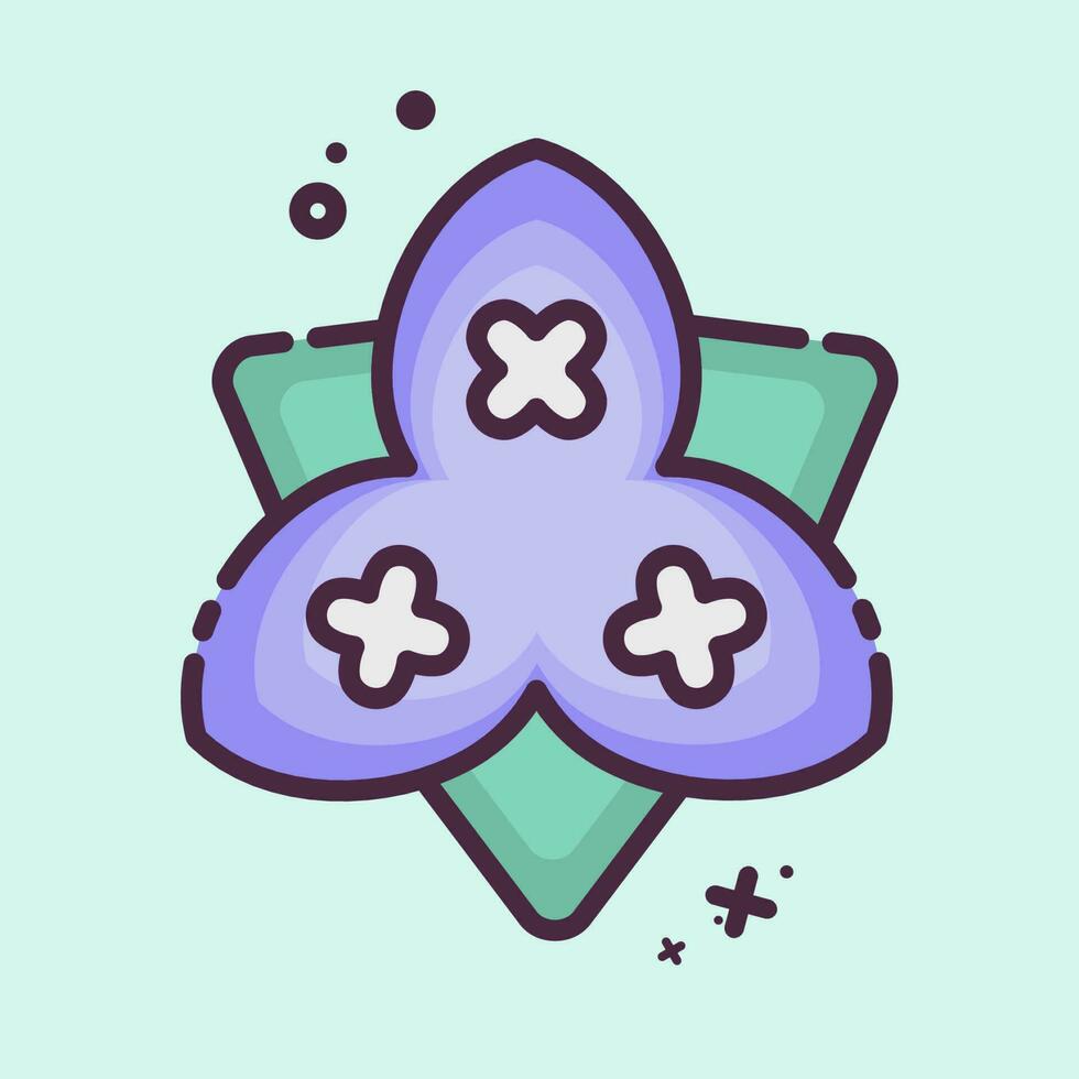 Icon Bougainvillea. related to Flowers symbol. MBE style. simple design editable. simple illustration vector
