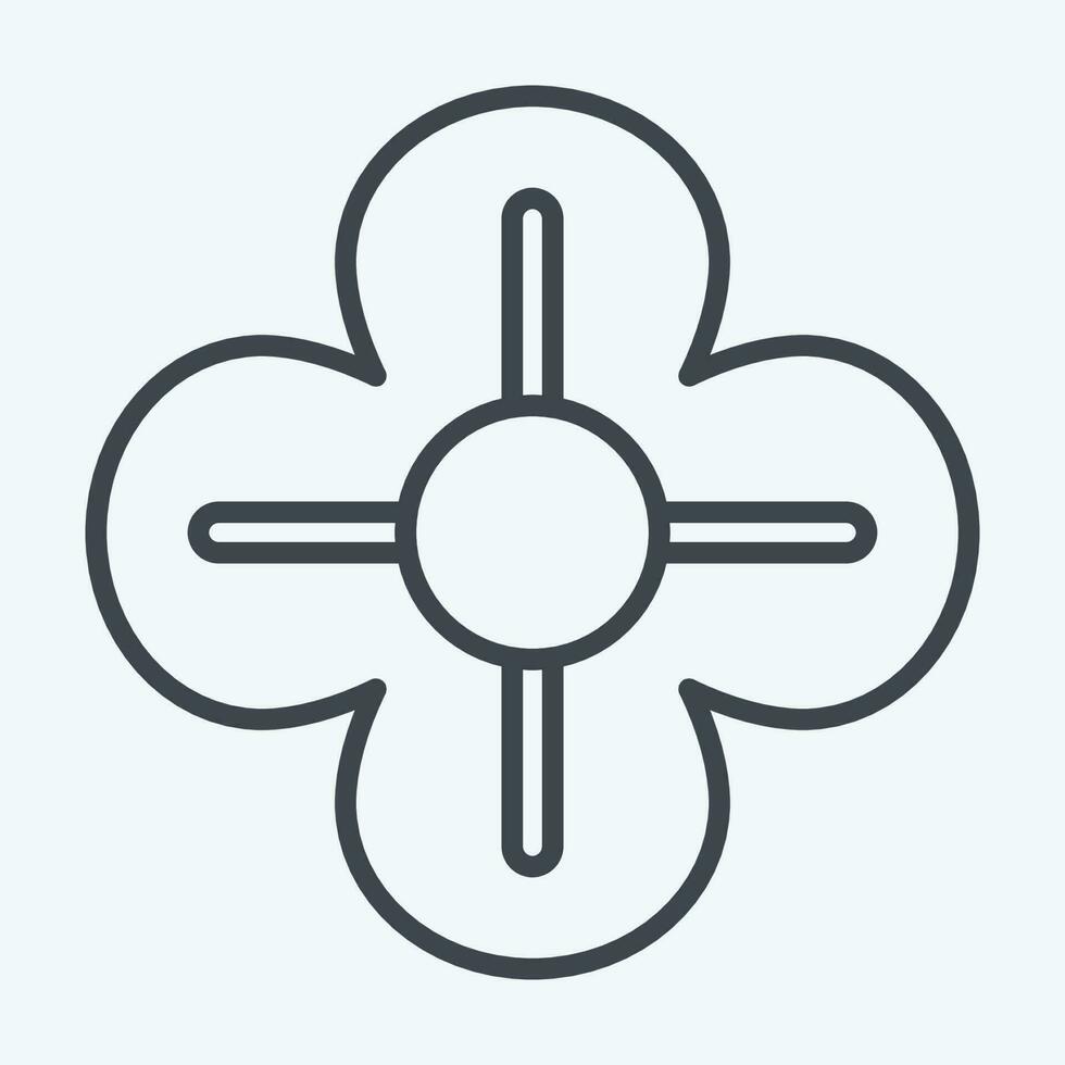 Icon Poppy. related to Flowers symbol. line style. simple design editable. simple illustration vector