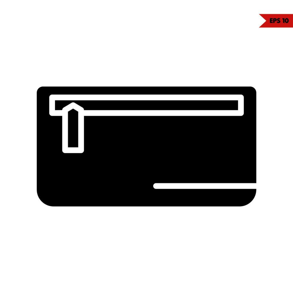 handbag glyph icon vector