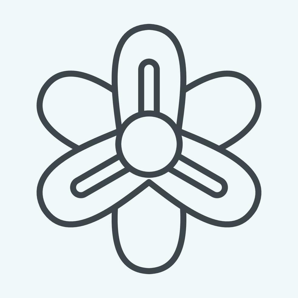 Icon Hyacinth. related to Flowers symbol. line style. simple design editable. simple illustration vector