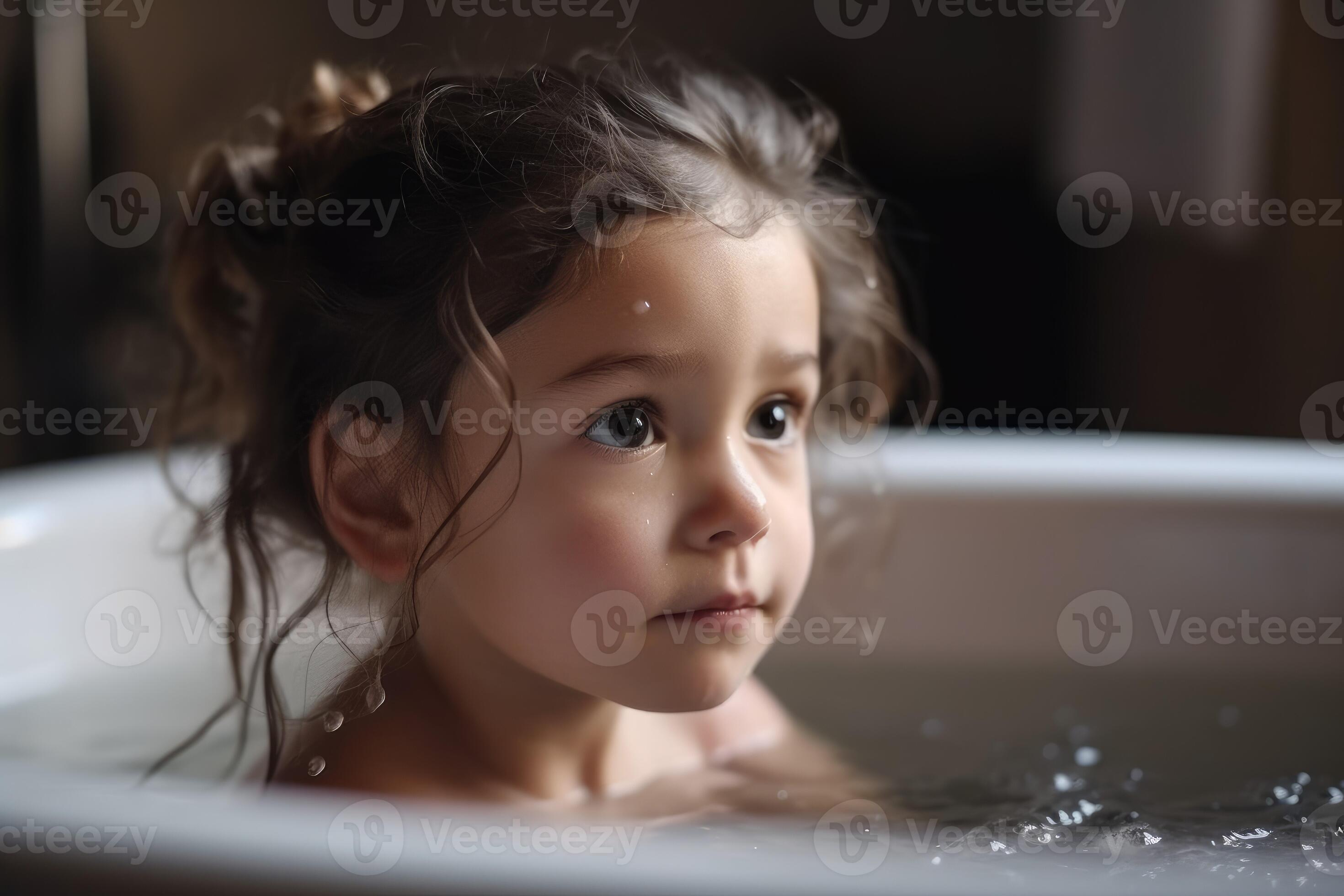 Girl taking bath. Generate Ai 24124457 Stock Photo at Vecteezy