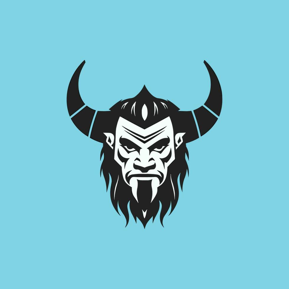Devil mascot logo design vector