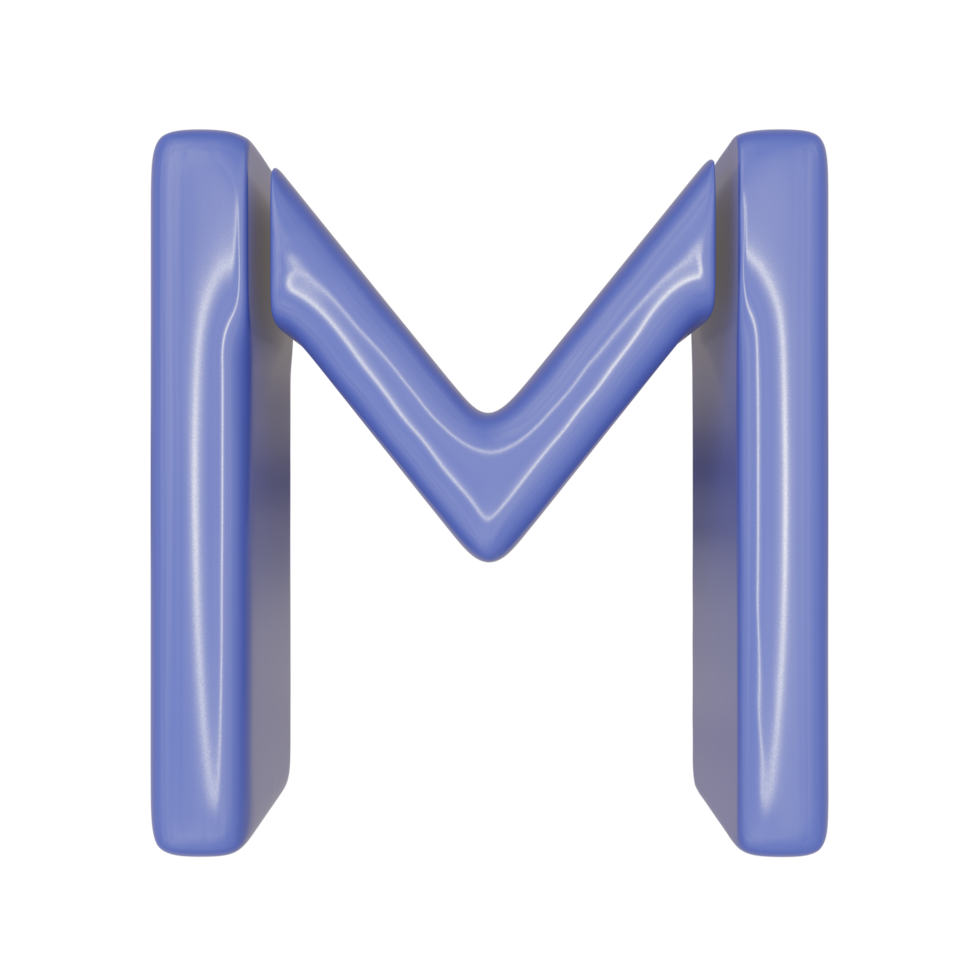 The Capital Letter M In A Blue Shiny Skin Leather Texture Style PNG the-capital-letter-m-in-a-blue-shiny-skin-leather-texture-style-png